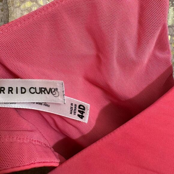 Torrid Curve Dream Wire-Free Bra Paradise Hot Pink Wireless Bra 44D - Picture 5 of 11